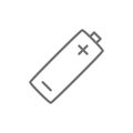Battery, accumulator recycling line icon.