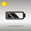 Battery black Icon button logo symbol