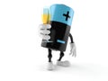 Battery character toasting