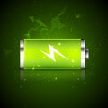 Battery charge energy power icon. Vector battery recharge design energy technology