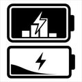 battery charge levels vector Royalty Free Stock Photo