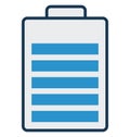 Battery charging, battery level, Icon can be easily modified or edit Royalty Free Stock Photo