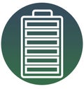 Battery charging, battery level, Icon can be easily modified or edit Royalty Free Stock Photo