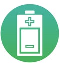 Battery charging, battery level Isolated Vector Icon can be easily modified or edit Royalty Free Stock Photo