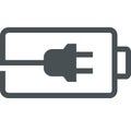 Battery charging icon Royalty Free Stock Photo