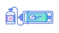 Battery charging status icon, mobile power and energy indicator, vector design Generative AI Royalty Free Stock Photo