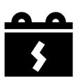 Battery energy icon symbol vector image. Illustration of the batteries charge electric icon design image. EPS 10 Royalty Free Stock Photo