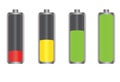 Battery Energy Indicator Icons Royalty Free Stock Photo