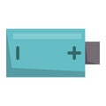 Battery energy tool electricity charge fuel positive supply alkaline technology vector illustration.