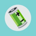 Battery flat icon design vector