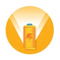 Battery flat icon vector design Royalty Free Stock Photo