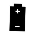 Battery glyph flat vector icon Royalty Free Stock Photo