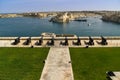 Battery and Grand Harbor of Valletta