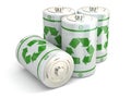 Battery green recycling concept.