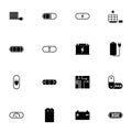 Battery icon - Expand to any size - Change to any colour. Perfect Flat Vector Contains such Icons as car accumulator, charging,