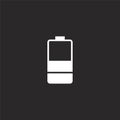battery icon. Filled battery icon for website design and mobile, app development. battery icon from filled essential compilation