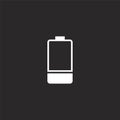 battery icon. Filled battery icon for website design and mobile, app development. battery icon from filled essential compilation