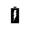 Battery icon flat vector template design trendy Royalty Free Stock Photo