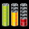 Battery icon set