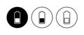 Battery icon . battery charge level. battery Charging icon Royalty Free Stock Photo