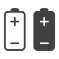 Battery icon vector design template