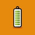 Battery icon vector illustration. Battery Indicator Icons. Flat accumulator. Royalty Free Stock Photo