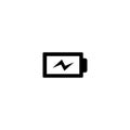 Battery icon and simple flat symbol for web site, mobile, logo, app, UI Royalty Free Stock Photo