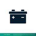 Battery Icon Vector Logo Template Illustration Design EPS 10 Royalty Free Stock Photo