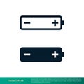 Battery Icon Vector Logo Template Illustration EPS 10 Royalty Free Stock Photo