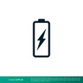 Battery Icon Vector Logo Template Illustration EPS 10 Royalty Free Stock Photo