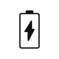 Battery icon vector. Simple battery sign in modern design style for web site and mobile app. EPS10 Royalty Free Stock Photo