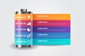 Battery Infographics template for business, education, web design, banners, brochures, flyers.