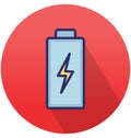 Battery Isolated Vector icon that can easily modify or edit Royalty Free Stock Photo