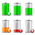 Battery level icons