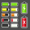Battery Level Indicator Kit Royalty Free Stock Photo