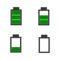 Battery level vector icon from the constructor. Royalty Free Stock Photo