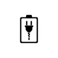 Battery Low Flat Vector Icon