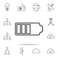 battery mark icon. Detailed set of simple icons. Premium graphic design. One of the collection icons for websites, web design,