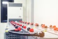 Battery pack in battery room in power plant for supply electricity in plant during shutdown phase, Rows of batteries in Royalty Free Stock Photo