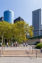 Battery Park City, planned community on the west side of the southern tip of the island of Manhattan. Royalty Free Stock Photo