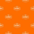 Battery pattern vector orange Royalty Free Stock Photo