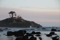 Battery Point Lighthouse High Tide View Royalty Free Stock Photo