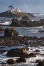 Battery Point Lighthouse and Museum, Crescent City Lighthouse Royalty Free Stock Photo