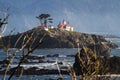 Battery Point Lighthouse and Museum, Crescent City Lighthouse Royalty Free Stock Photo