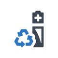 Battery recycle icon