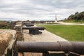 Battery of San Antonio Fort Ruins - Ancud, Chiloe Island, Chile Royalty Free Stock Photo