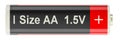 Battery size AA, 3D rendering