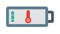 Battery Temperature Status Blank Icon, vector design Generative AI Royalty Free Stock Photo