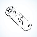 Battery. Vector drawing