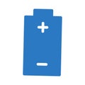 Battery glyph color vector icon Royalty Free Stock Photo